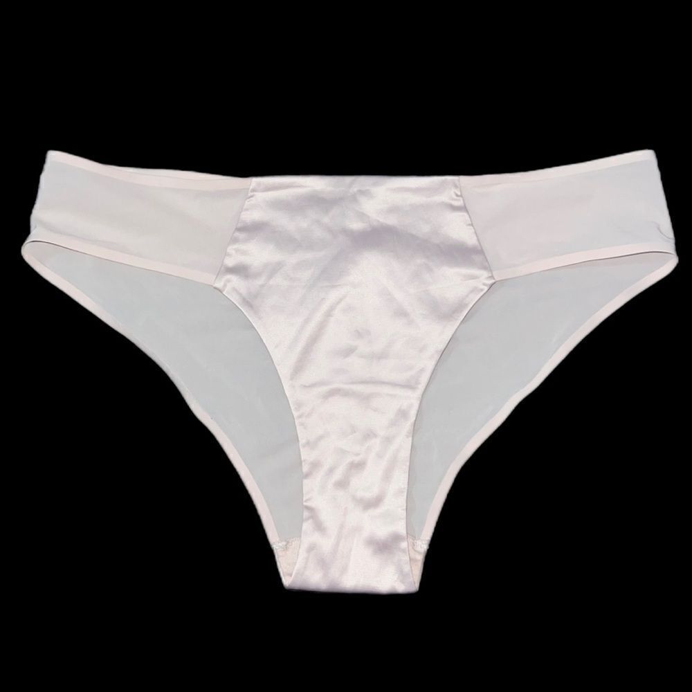 Victorias Secret Discontinued Front Panel for Tummy Control Bikini panty Beige L